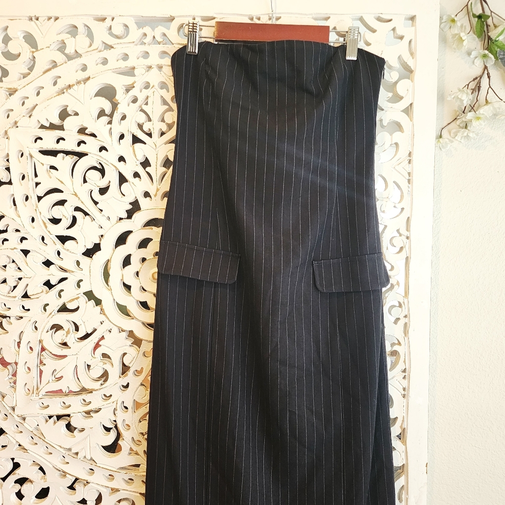 ANTROPOLOGIE 4th & Reckless Carly Strapless Stripe Dress MIDI DRESS SAIZE SMALL - Picture 15 of 15